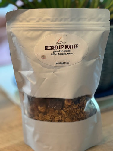 KICKED UP KOFFEE Gluten Free Granola  1/2 LB