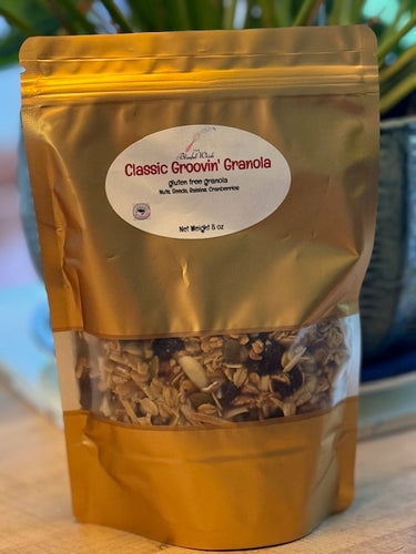 CLASSIC GROOVIN' GRANOLA  Gluten Free Granola  1/2 LB